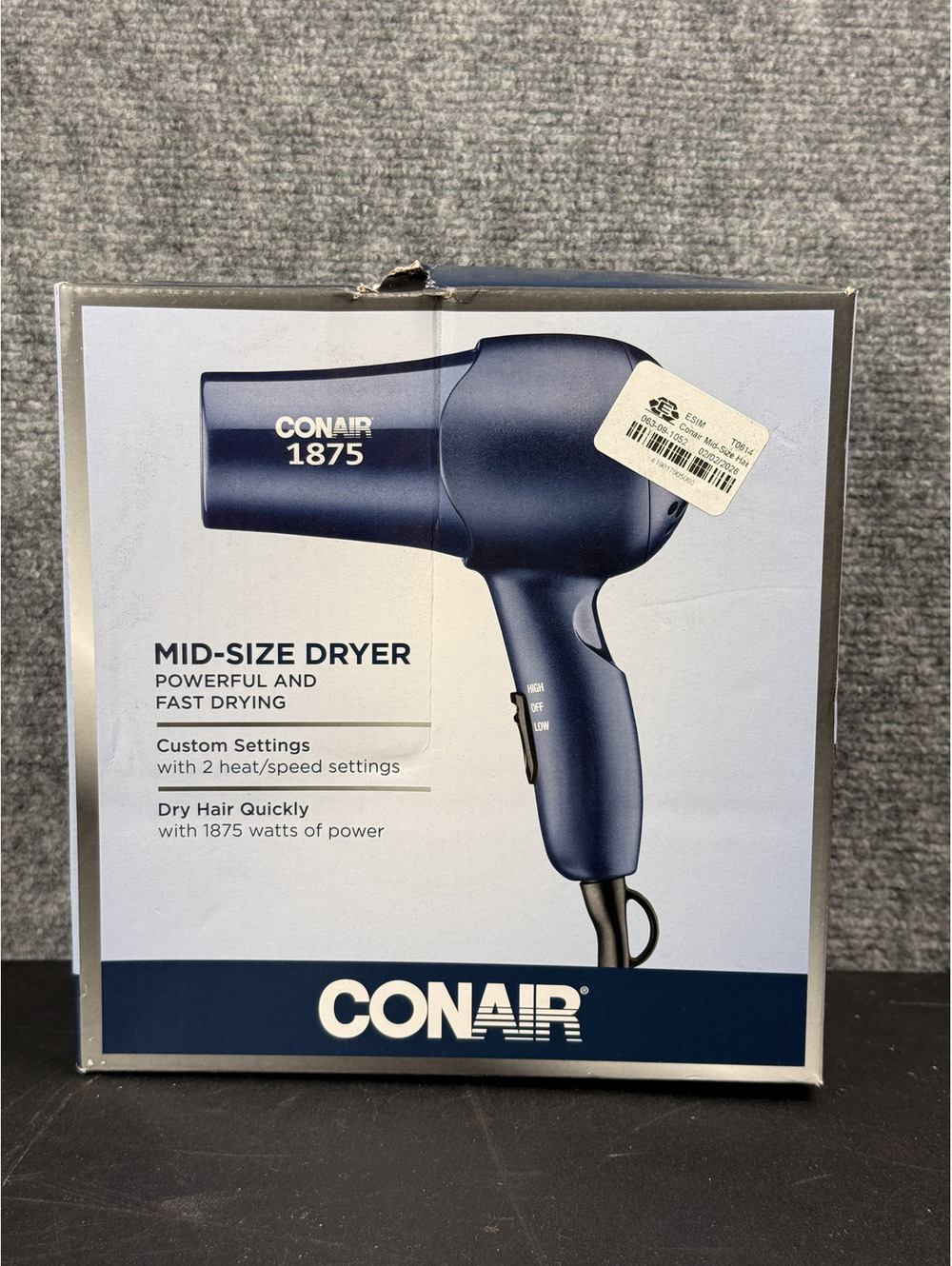 Conair 1875 Watt Mid-Size Hair Dryer - Blue